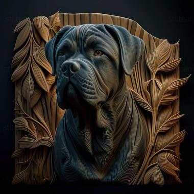 3D модель Кане корсо собака (STL)
